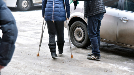 Почти каждый 10-й воронежец попал в больницу после падения на льду