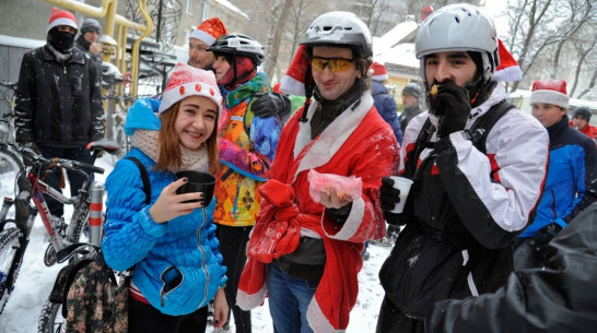 «Веловоронежцы» угостят кофе и чаем участников Winter Bike to Work