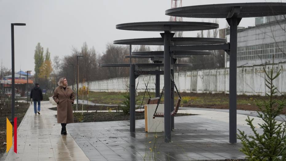 На въезде в Острогожск благоустроили участок улицы Карла Маркса