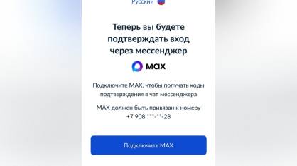 Часть воронежцев сообщили, что не могут войти на «Госуслуги» без мессенджера MAX