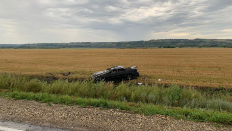 В Воронежской области 4 жителя Самарской области на автомобиле Toyota вылетели в кювет