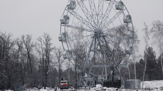 В Бобровском районе монтаж колеса обозрения завершат весной 