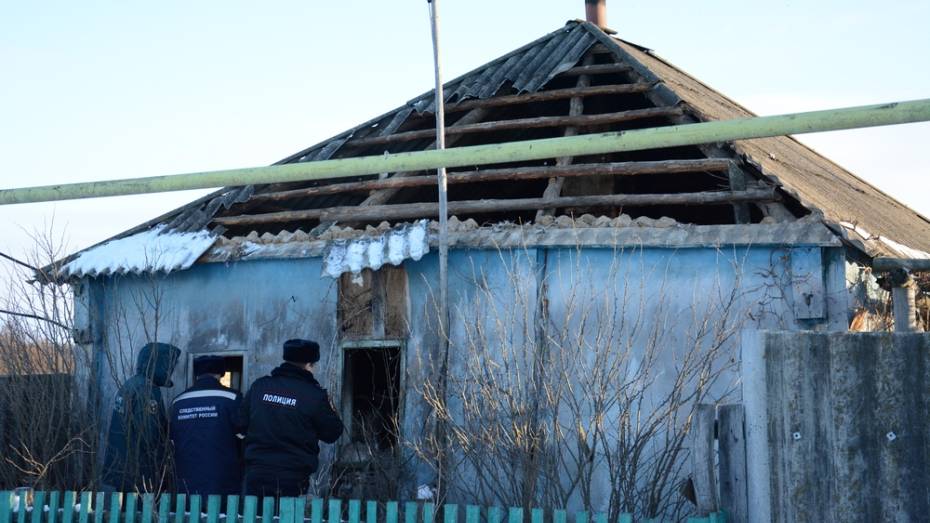 В Острогожском районе при пожаре в частном доме погибла женщина