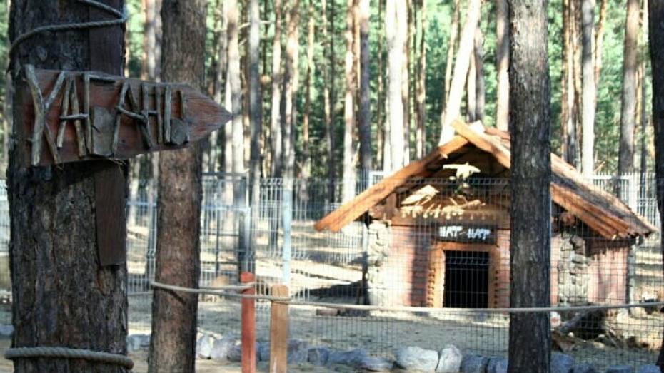 В Воронежском зоопитомнике появились домики из сказки «Три поросенка»
