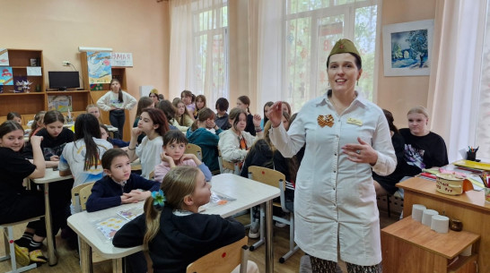 Патриотическая акция прошла в Сомовском детском санатории в Воронеже