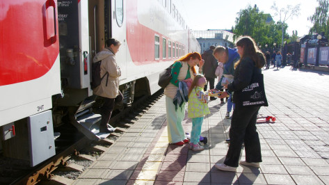 В Воронеж прибыл туристический поезд «Две губернии»