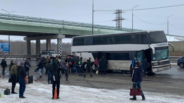 В Воронежской области на ходу загорелся автобус с 72 пассажирами