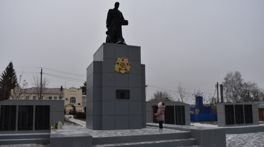 Памятник погибшим в годы ВОВ воинам-освободителям отремонтировали в селе Нижнедевицк