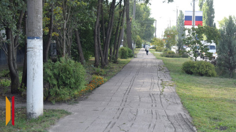 В поселке Подгоренский благоустроят пешеходную зону на улице Ленина