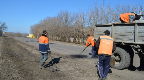 Нижнедевицкие дорожники приступили к ямочному ремонту магистралей