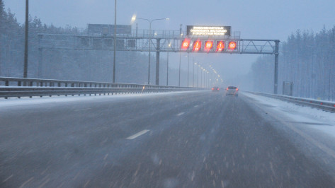 Воронежцев предупредили о сильном снегопаде на трассе М-4 «Дон»