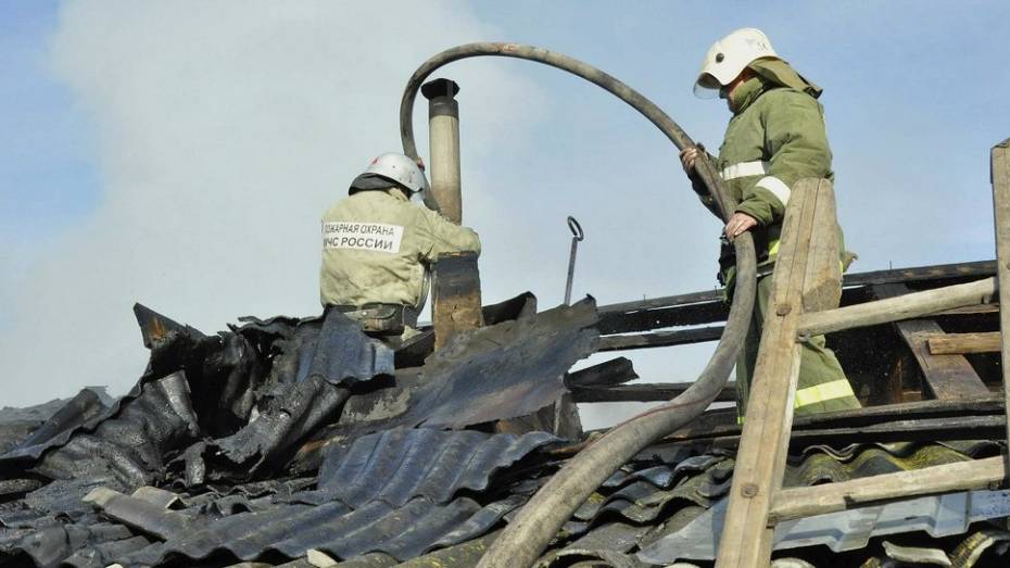 В Павловске в результате пожара лишился кровли жилой дом