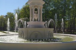 После реконструкции в воронежском парке «Орленок» успешно запустили фонтан