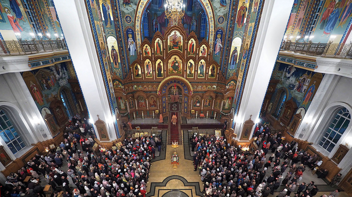Благовещенский кафедральный собор Воронеж внутри