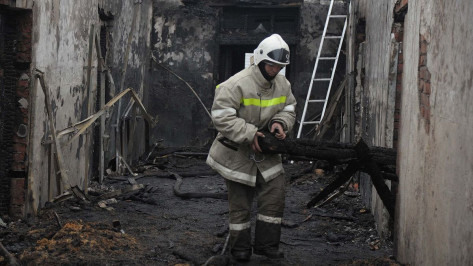 В Воронежской области 4 человека едва не погибли в сгоревшем дотла доме