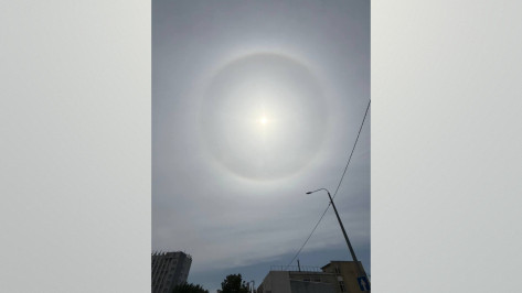 Воронежцы заметили в небе огромное солнечное гало