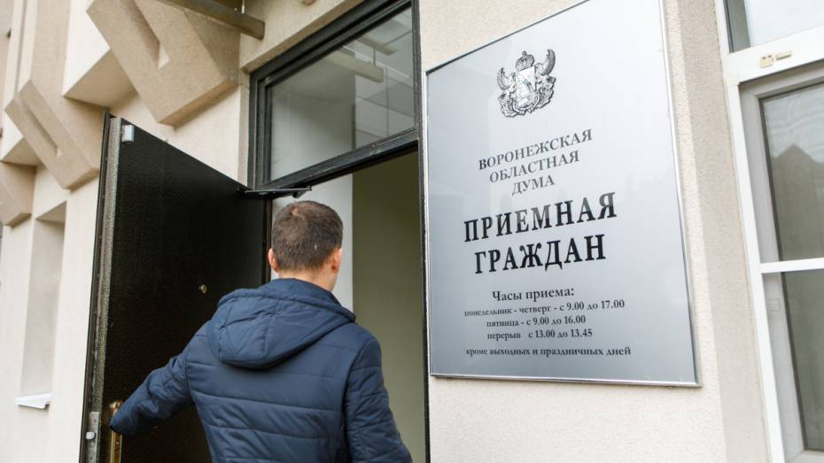 Депутаты Воронежской облдумы с начала 2019 года рассмотрели около 3 тыс обращений