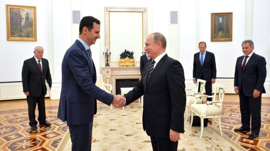 Башар Асад поблагодарил Владимира Путина за спасение Сирии