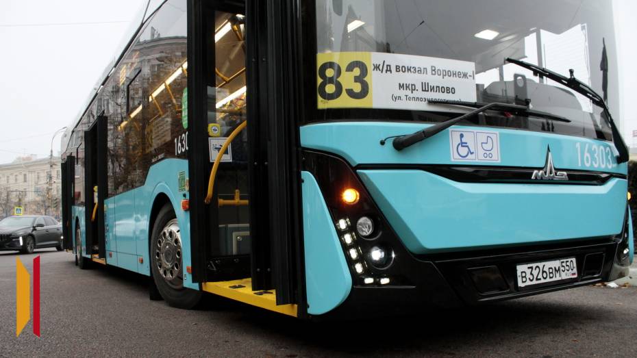 Новый электробус в Воронеже не вышел на линию из-за неисправности системы отопления