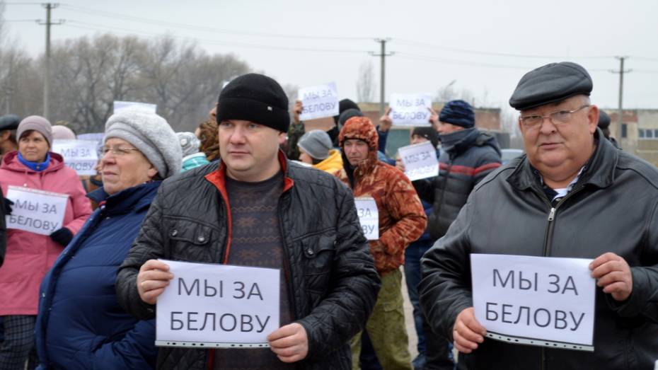 На митинг против и.о. главы Терновского района приехали 15 человек