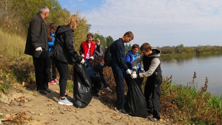 В Каменском районе активисты очистили от мусора 2 км береговой линии Дона