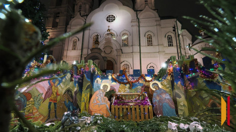 Губернатор Александр Гусев и председатель областной думы Юрий Матузов поздравили воронежцев с Рождеством