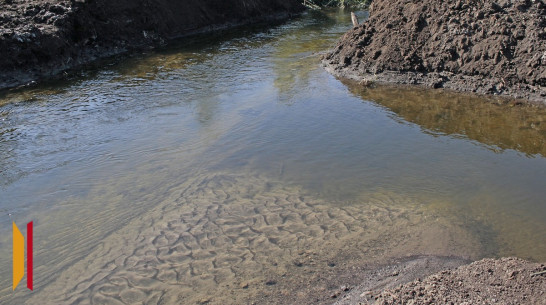 В Воронеже незаконно перегородили реку Песчанка