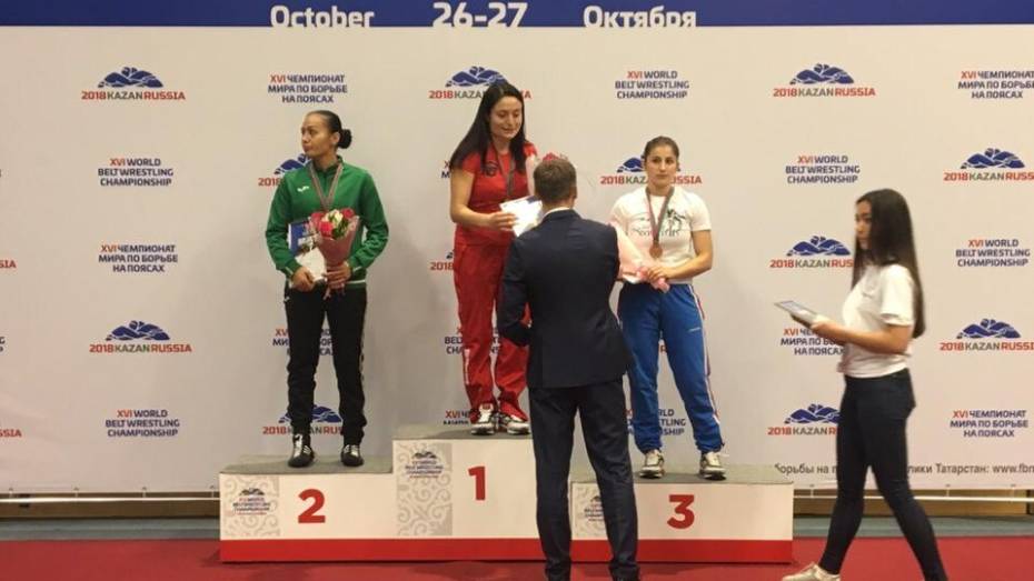 Воронежская спортсменка выиграла чемпионат мира по борьбе на поясах