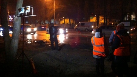 В Воронеже рабочие повредили газопровод