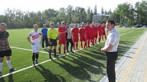 В Стрелице Семилукского района открыли новое футбольное поле