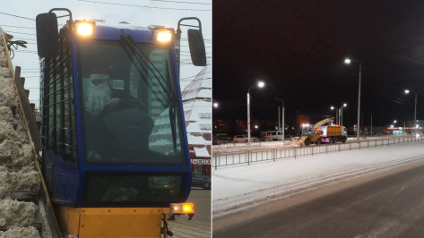 Воронежские коммунальщики вывезли более 10 тыс кубометров снега с улиц города