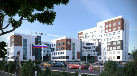 Воронежские проектировщики показали поликлинику с бассейнами на месте яблоневых садов