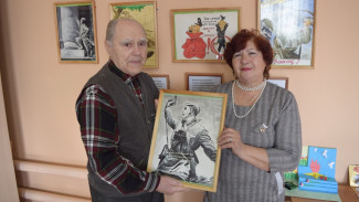 В рамонской деревне Кривоборье открылась посвященная 75-летию Победы выставка картин 