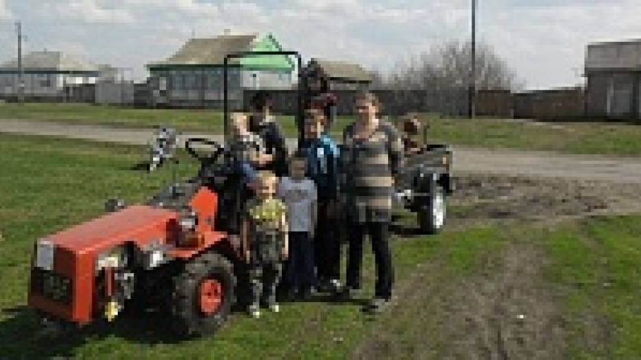 В Воронежской области десять многодетных семей из сельских районов получили мини-тракторы