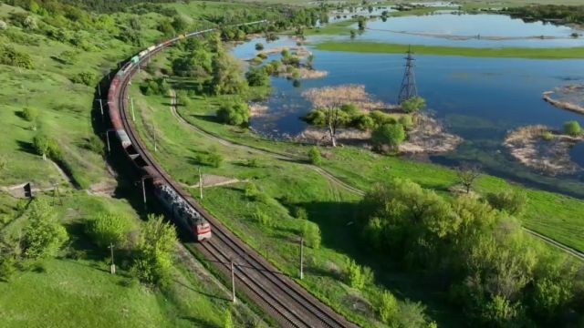 Пейзаж возле воронежской реки Савала сняли на видео с квадрокоптера