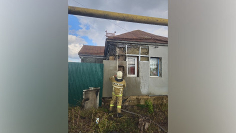 В Воронежской области из-за неисправности электросчетчика загорелся дом