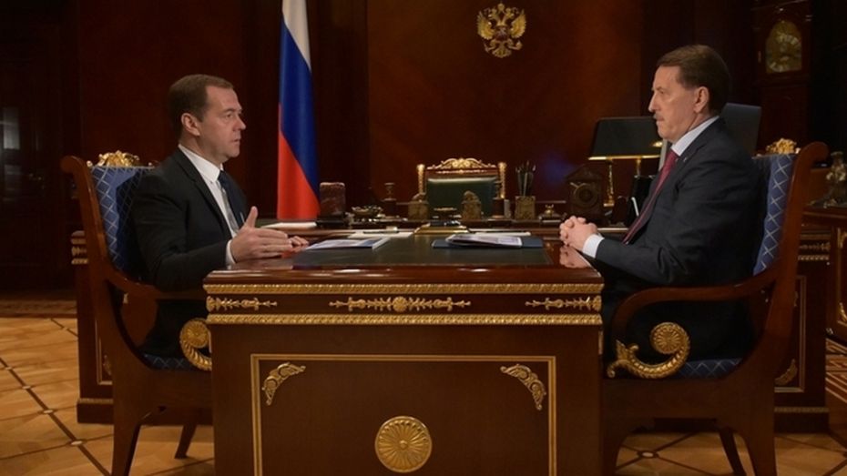 Дмитрий Медведев поручил привлечь малый бизнес в воронежские промышленные кластеры