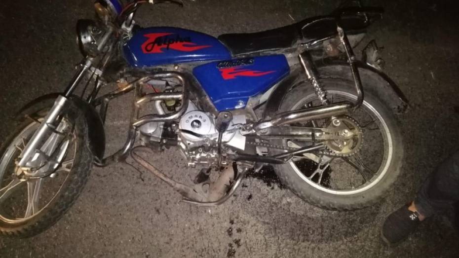 В ДТП с 2 мотоциклами в Воронежской области один из водителей погиб