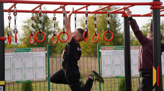 В Острогожске открылась спортплощадка для сдачи нормативов ГТО