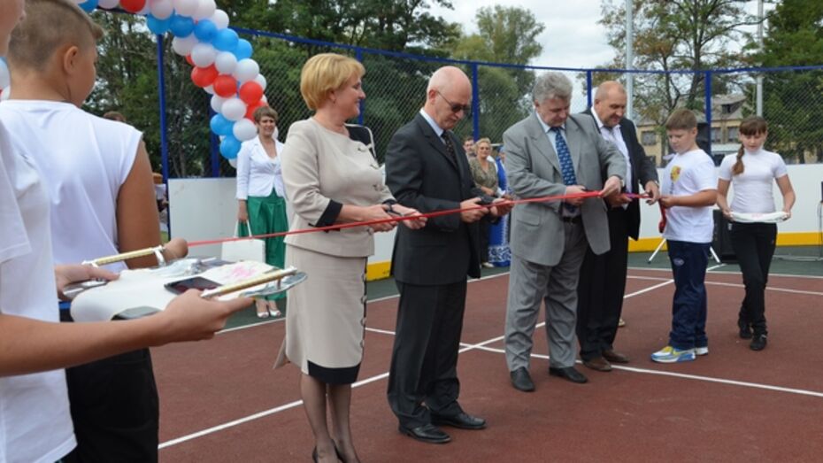 В селе Елизаветовка Павловского района открыли спортивную площадку