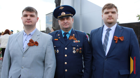 Родные участника ВОВ – летчика Василия Георгиева побывали в райцентре Воронежской области 9 Мая