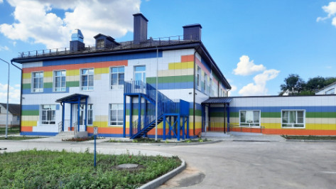 В Каширском районе Воронежской области завершили строительство современного детского сада