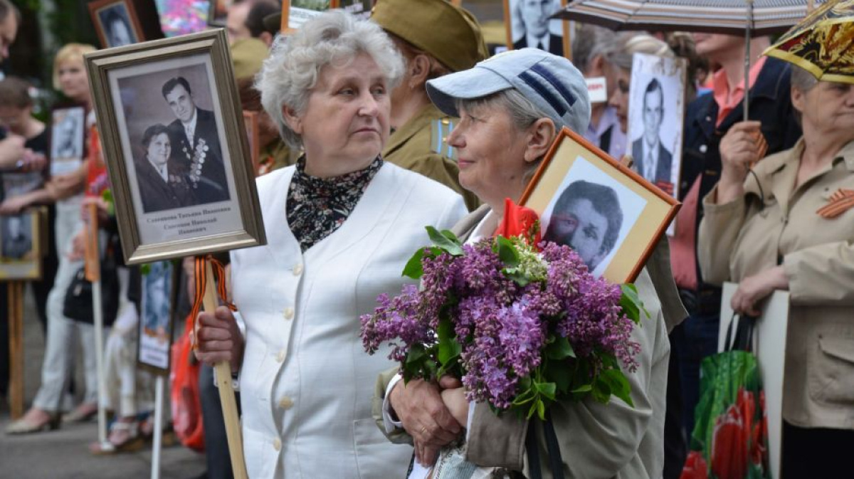 Бессмертный полк воронеж фото