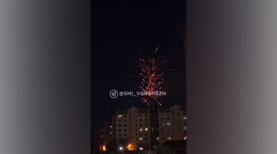 Неизвестные запустили салют на улице Шишкова в Воронеже в ночь на 30 июля