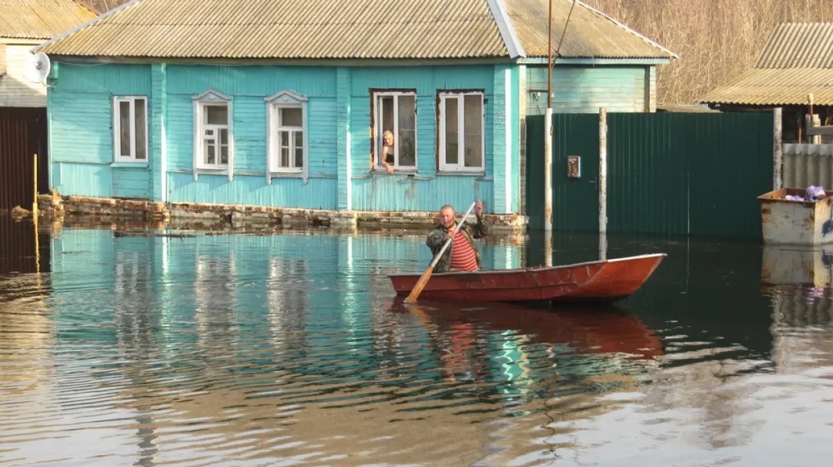 В Бобровском районе уровень воды в реке Битюг поднялся до рекордной отметки