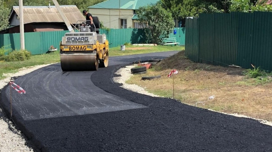 В хохольском поселке Орловка отремонтировали дорогу на улице Нагорной