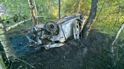 В Воронежской области 17-летний водитель заживо сгорел в автомобиле