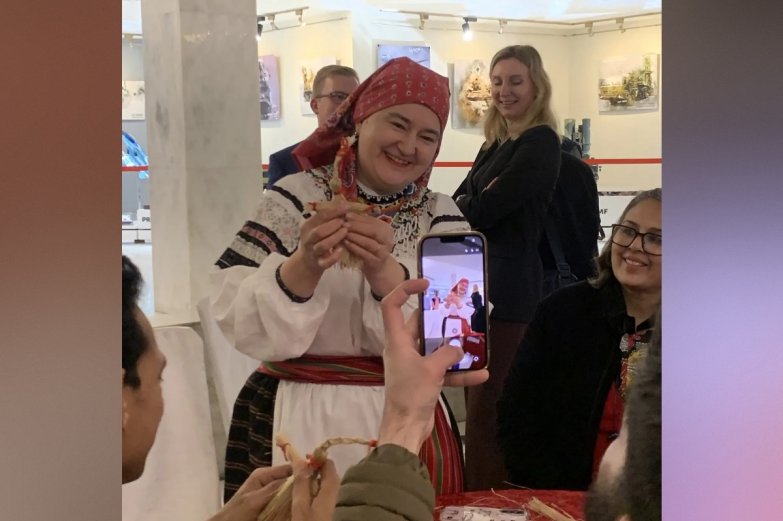 Антонина Орлова представила на выставке искусство лоскутного шитья