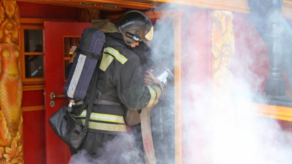 Спасатели эвакуировали охранника при пожаре в Burger House в Воронеже