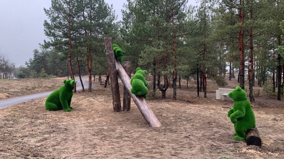 В Лисках в сквере на улице Олега Романова установили еще один арт-объект